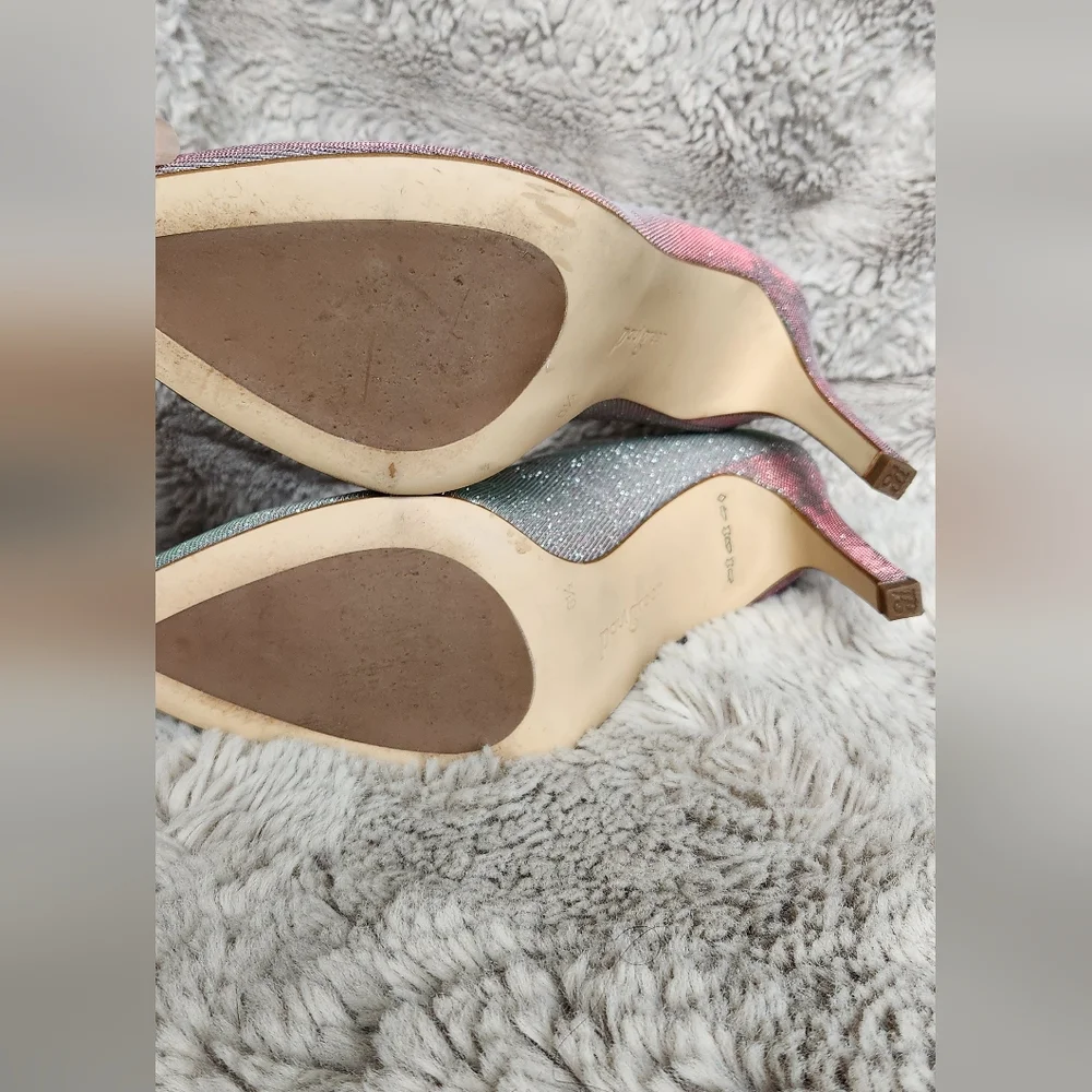 Paul Green Designer Iridescent Silver Heels - uk Size 6.5, us size 9 Worn 1 Time - Picture 11 of 13